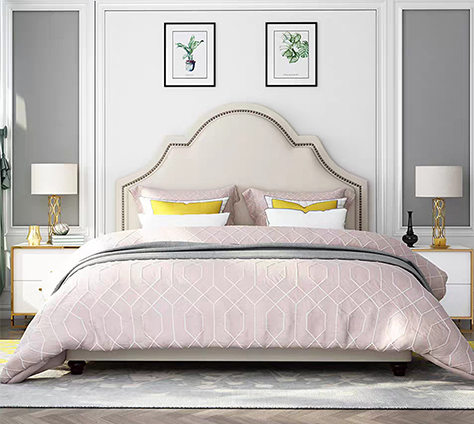 美式輕奢布藝軟床GD-B-131#